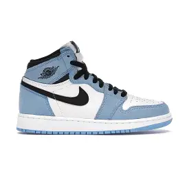 Air Jordan 1 Retro High White UNC University Blue Black (GS)