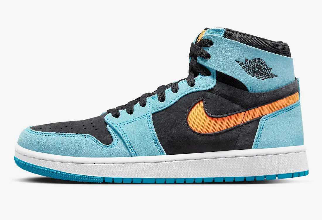 Air Jordan 1 Zoom CMFT 2 Bleached Aqua Bright Citrus Black White DV1307-408