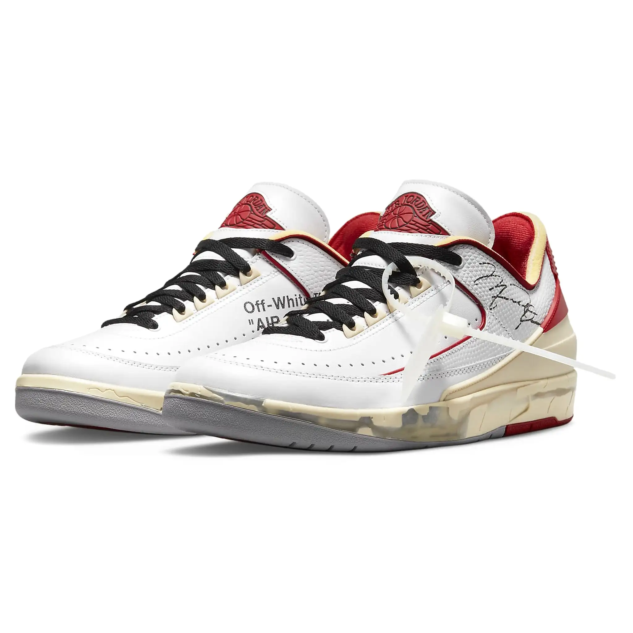 Air Jordan 2 X Off-White Retro Low White Varsity Red