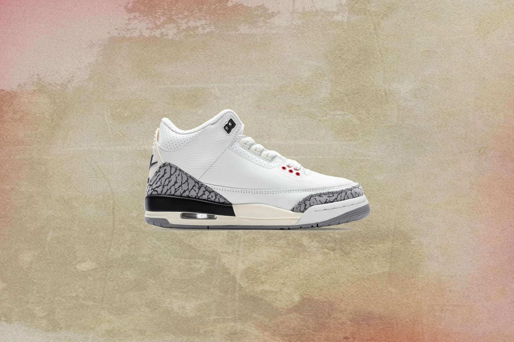 Air Jordan 3 Retro (GS) White Cement Reimagined - Summit White/Fire Red