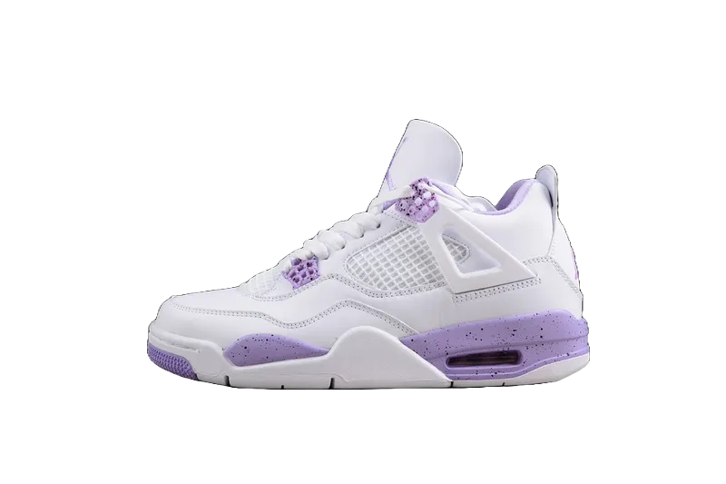 AIR JORDAN 4 GS CACAO WOW WHITE/PURPLE