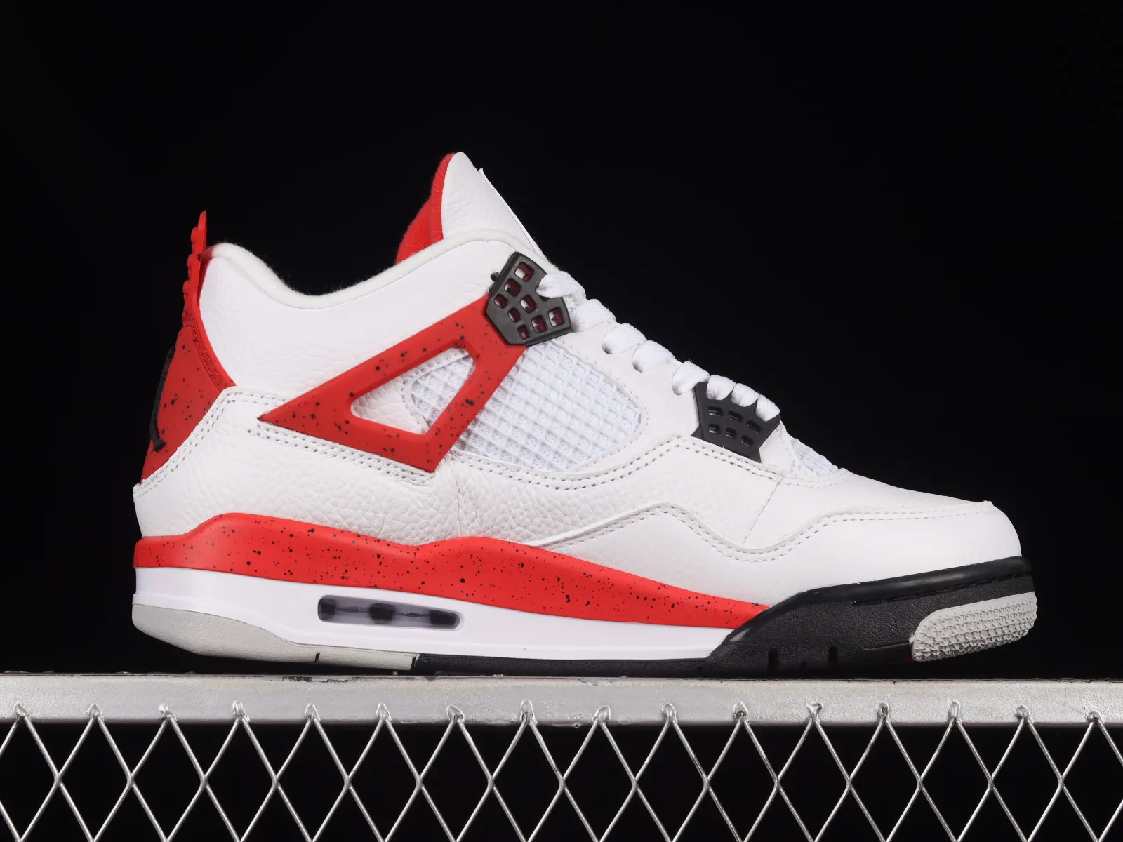 Air Jordan 4 Red Cement White Fire Red Black Neutral Grey DH6927-161