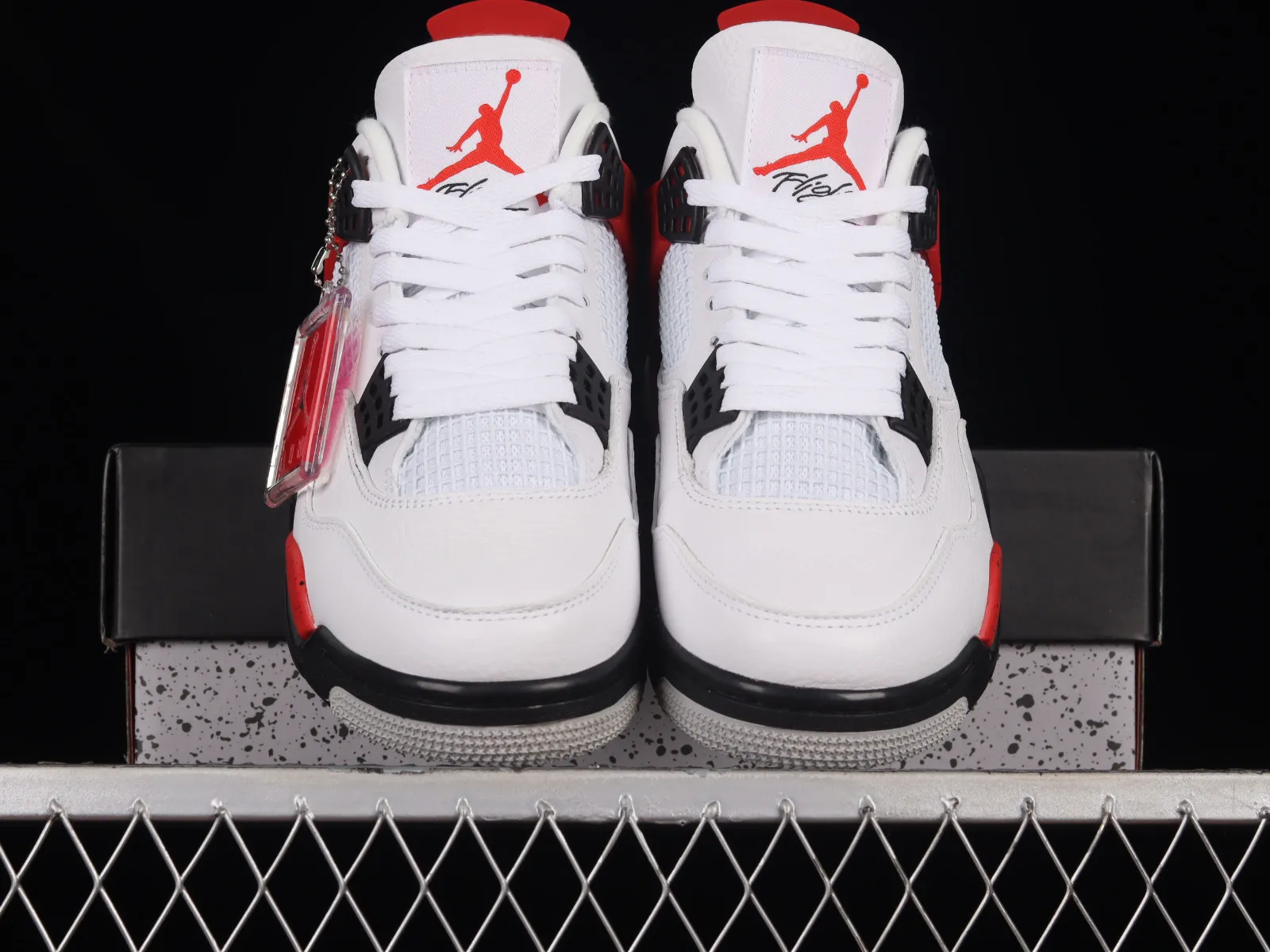 Air Jordan 4 Red Cement White Fire Red Black Neutral Grey DH6927-161