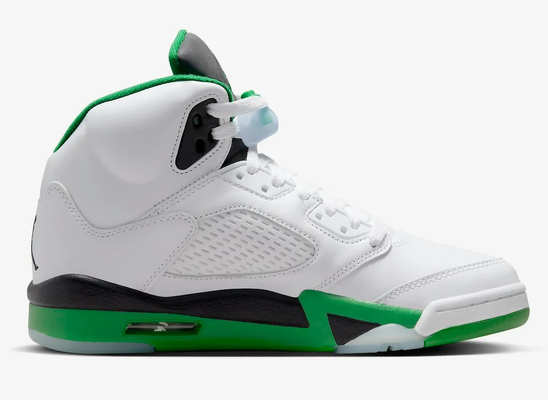 Air Jordan 5 Retro Lucky Green White Ice Blue Black DD9336-103