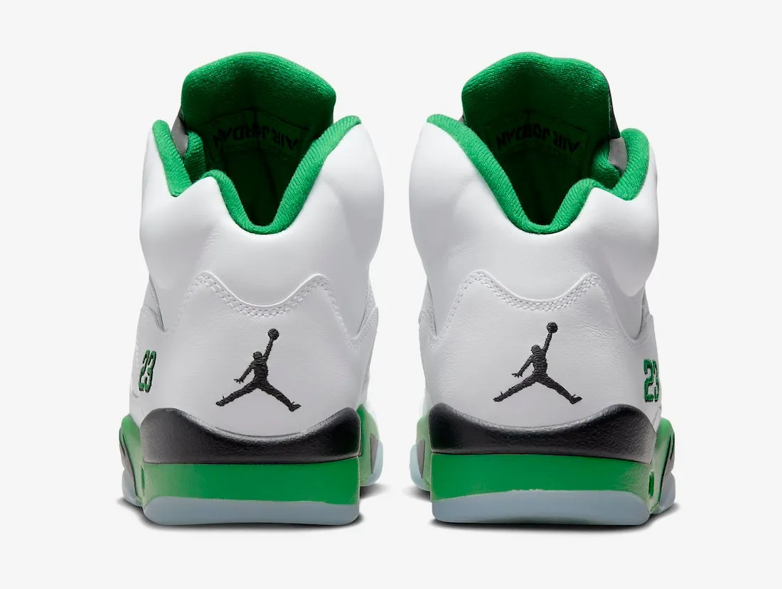 Air Jordan 5 Retro Lucky Green White Ice Blue Black DD9336-103