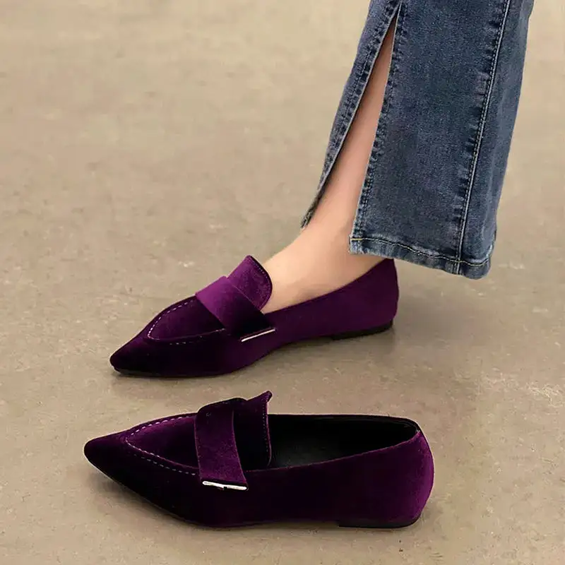 Ashore Shop Women Flats Ballet Dance Pointed Toe  Shoes