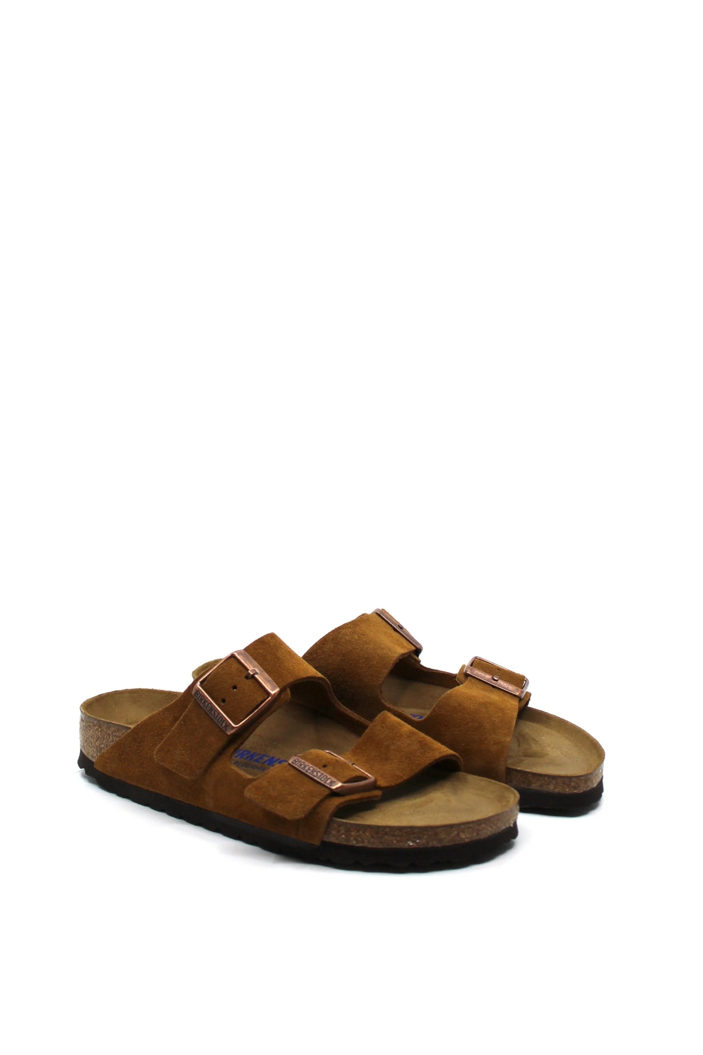 Birkenstock Arizona Mink Suede Narrow Soft Footbed