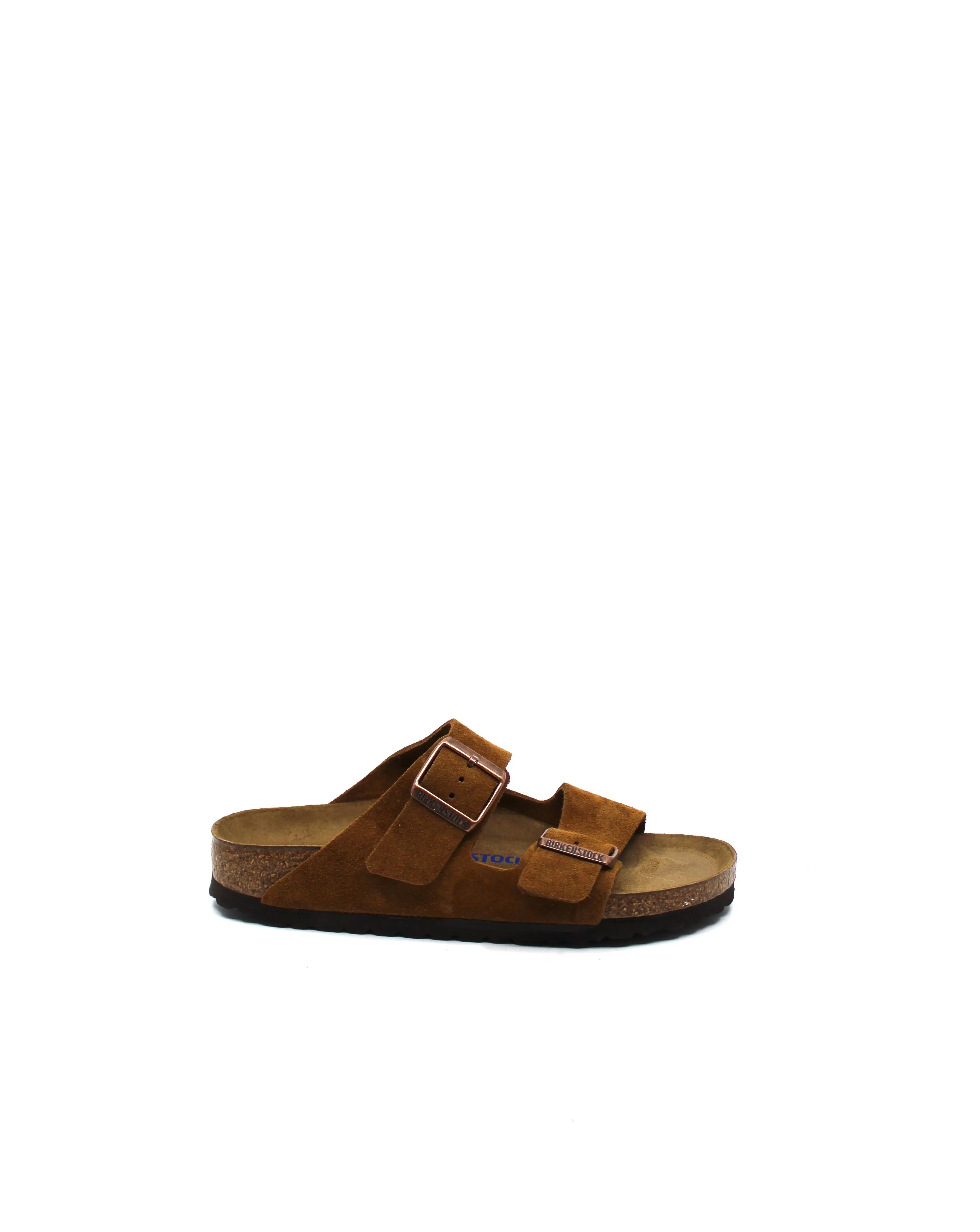 Birkenstock Arizona Mink Suede Narrow Soft Footbed