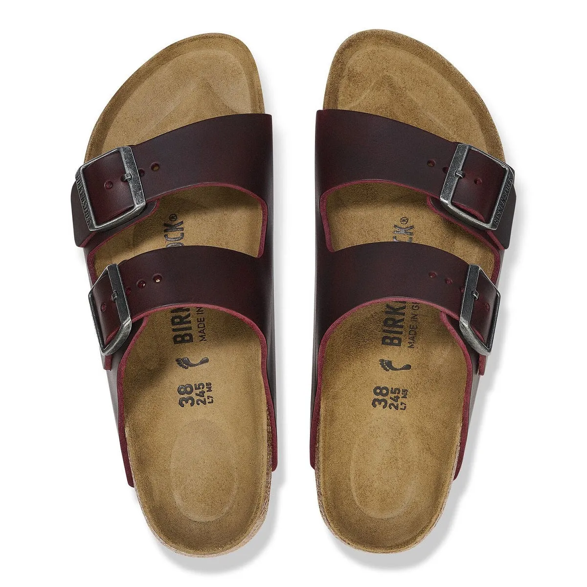 Birkenstock Arizona Oiled Leather Zinfandel