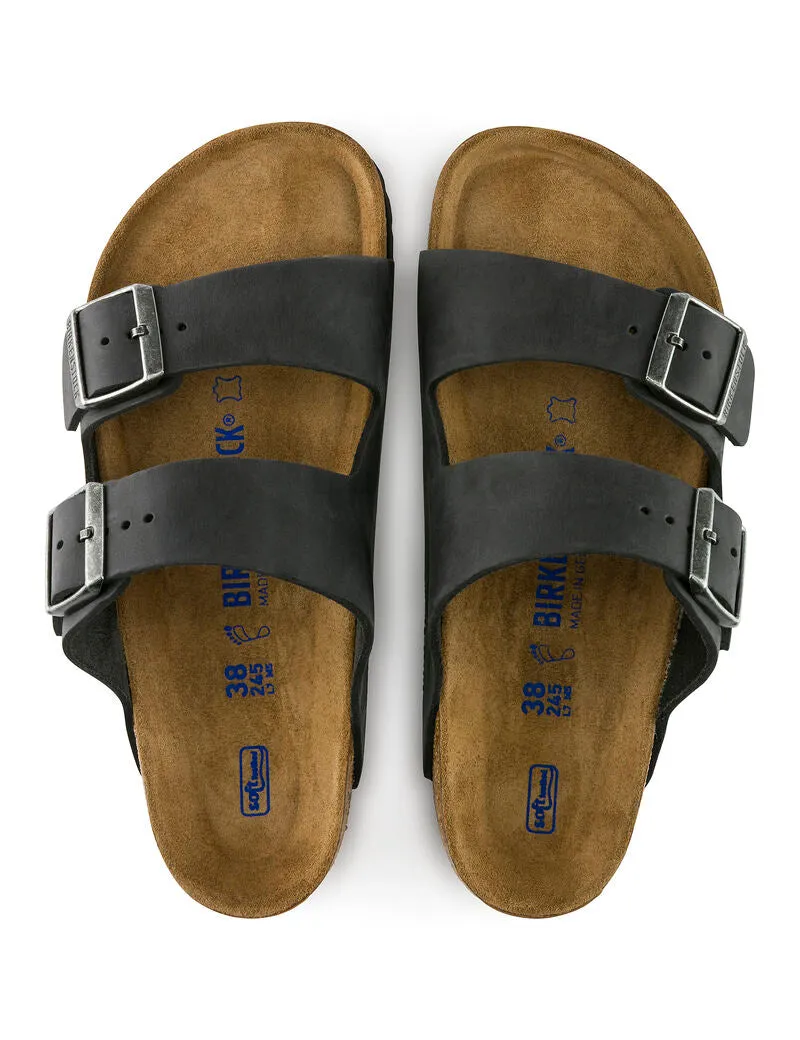 Birkenstock Arizona Womens Sandal Oiled Leather Black