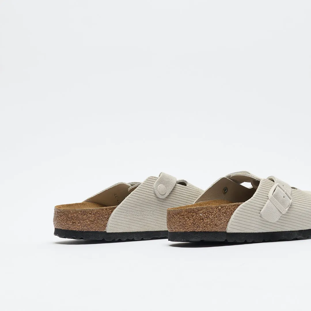 Birkenstock - Boston Corduroy (Antique White)