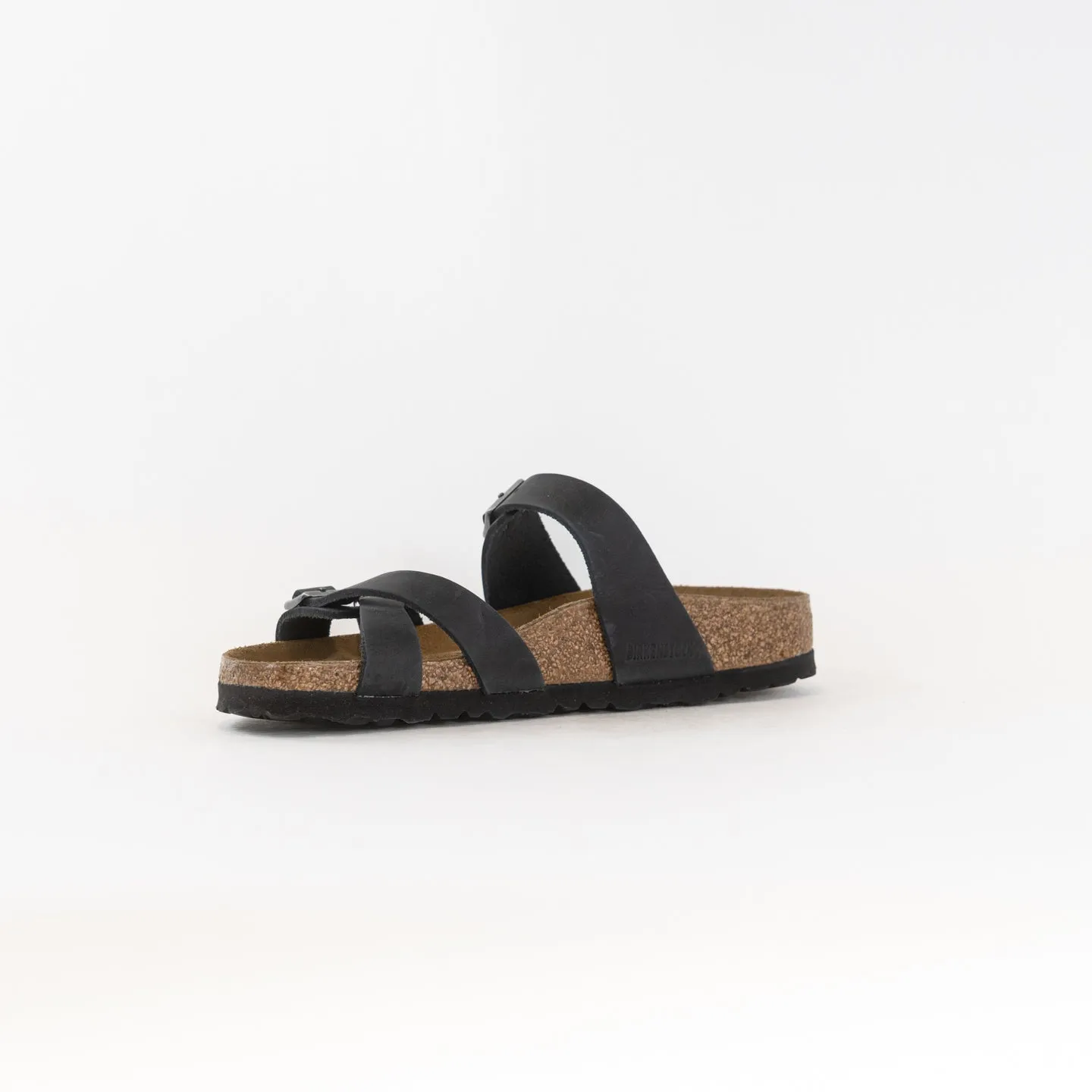 Birkenstock Franca Oiled Leather (Women's) - Black Leather