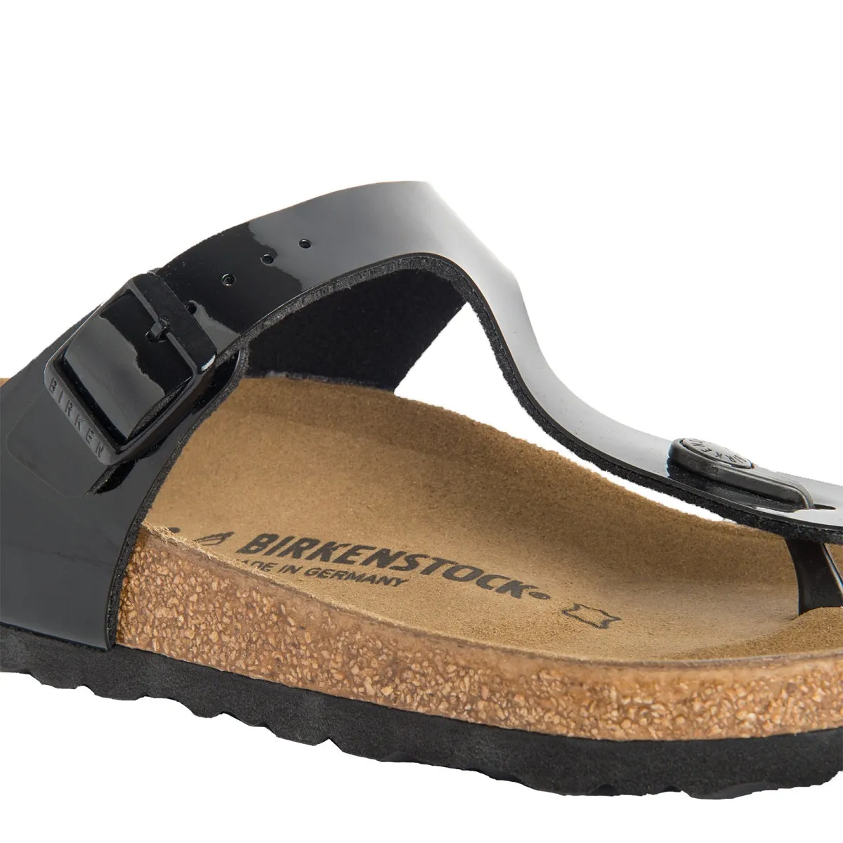 Birkenstock Gizeh Patent Birko-Flor Black