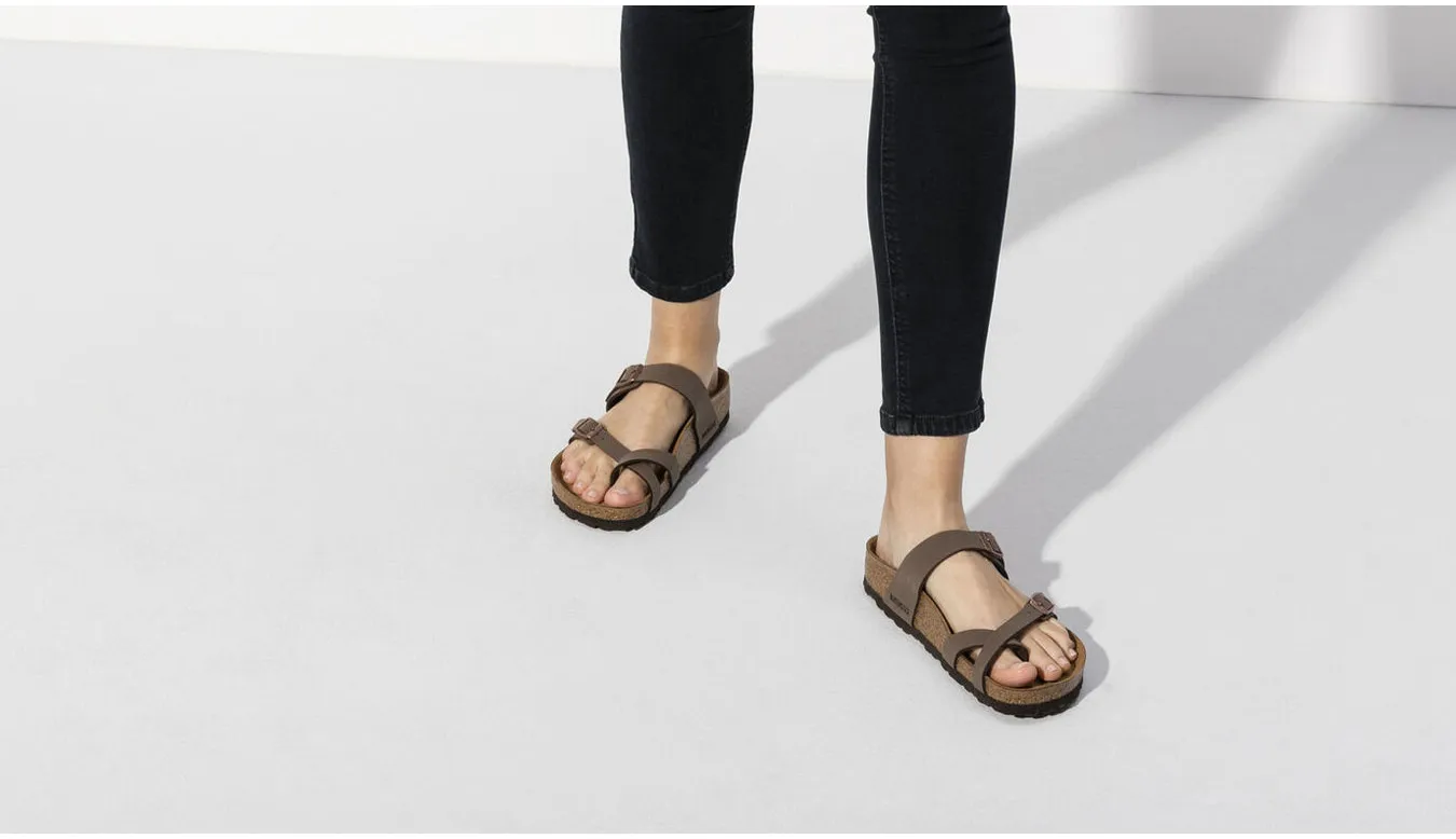 Birkenstock Mayari Birko-Flor Nubuck Mocha Regular Fit