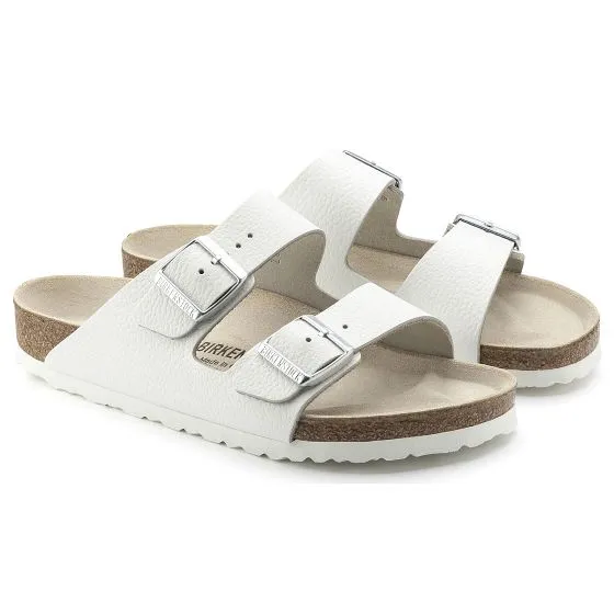 Birkenstock Mens Arizona White Sandals - Regular Fit