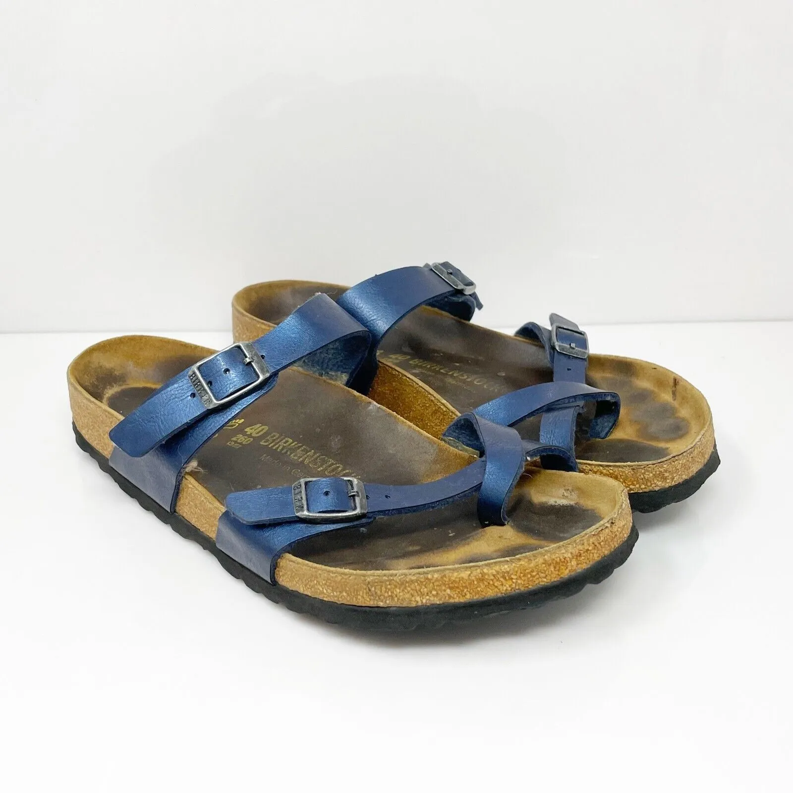 Birkenstock Unisex Mayari Blue Slip On Slide Sandals Size M 7 L 9