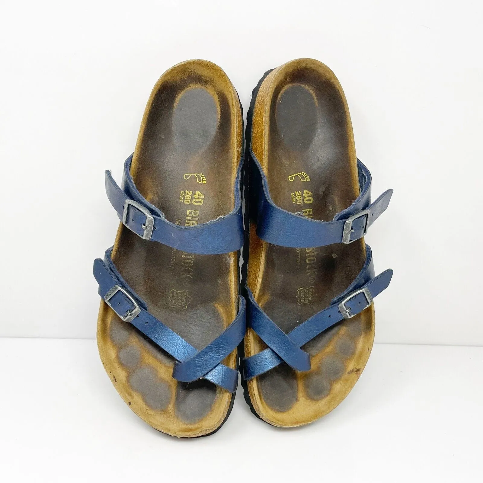 Birkenstock Unisex Mayari Blue Slip On Slide Sandals Size M 7 L 9