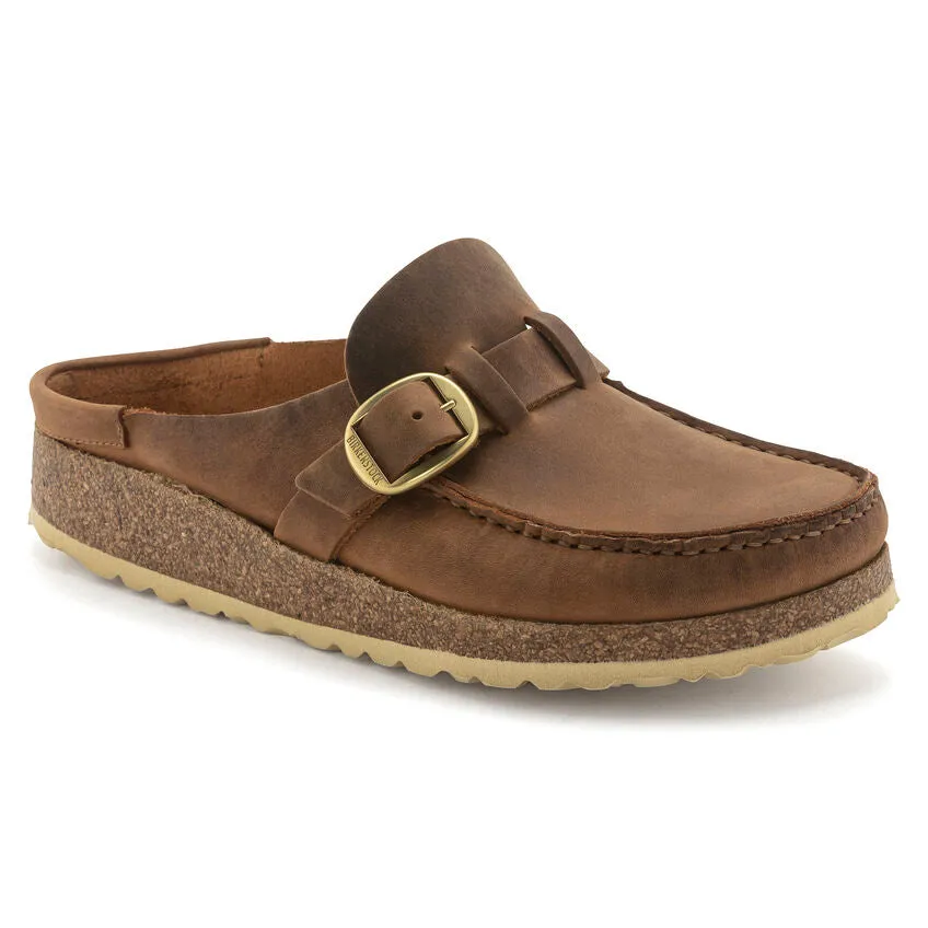 Birkenstock Women's Buckley Cognac Oiled Leather - Regular/Wide