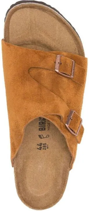 Birkenstock Zürich buckled slip-on sandals Brown