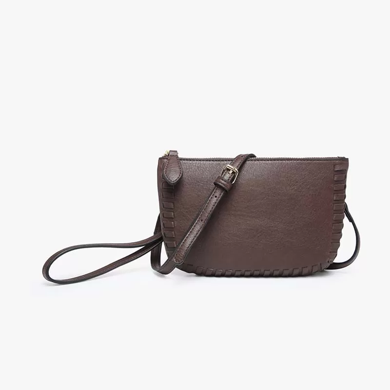 Bonnie Crossbody Wristlet in Espresso