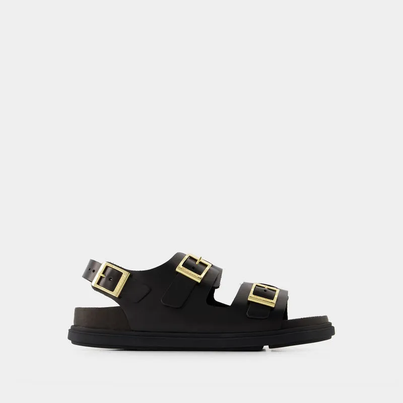 Cannes Sandals - Birkenstock - Leather - Black