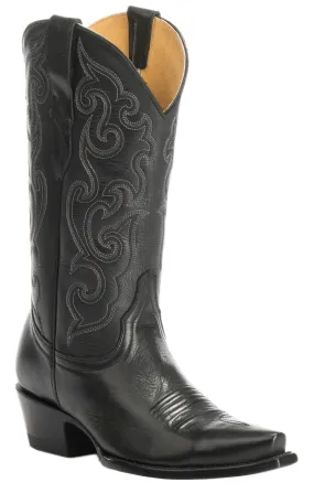 Cavender's Women's Black Ranchero Snip Toe Cowboy Boots