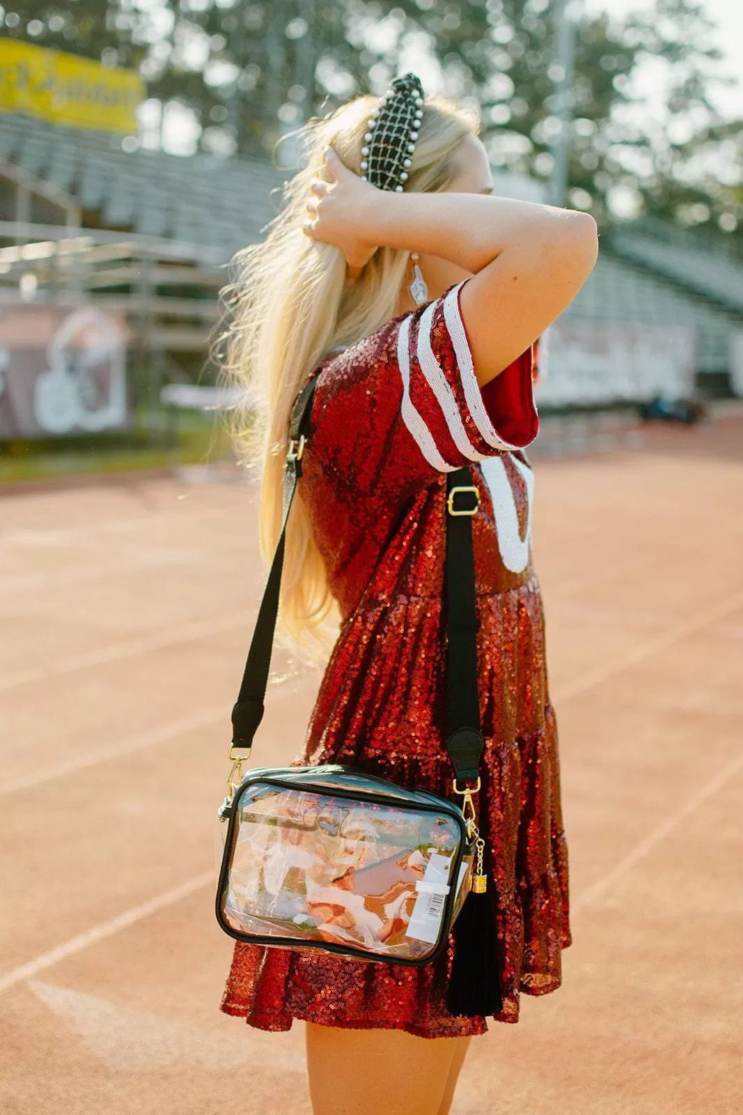 Clear Gameday Purse with Black Trim