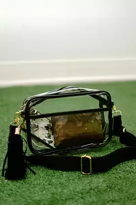 Clear Gameday Purse with Black Trim