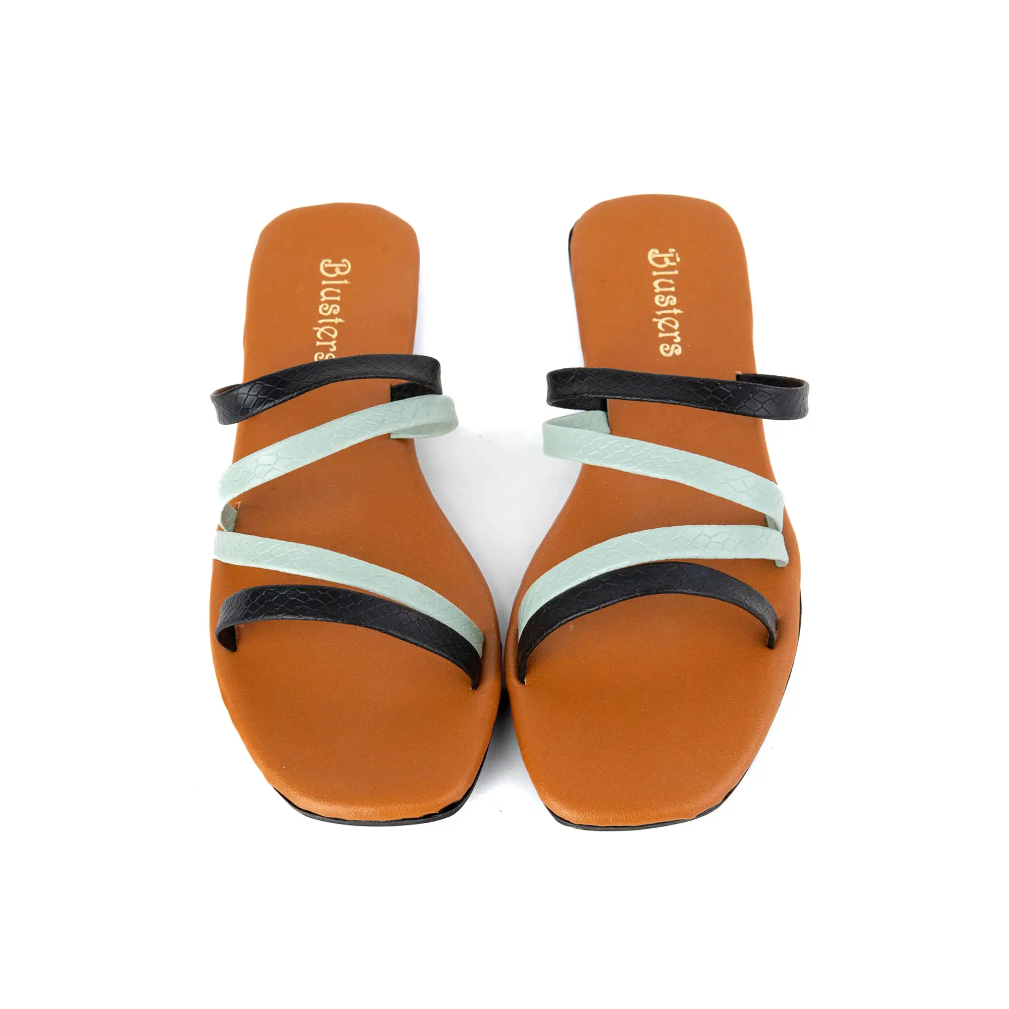 Cross Multi Stripes Slides