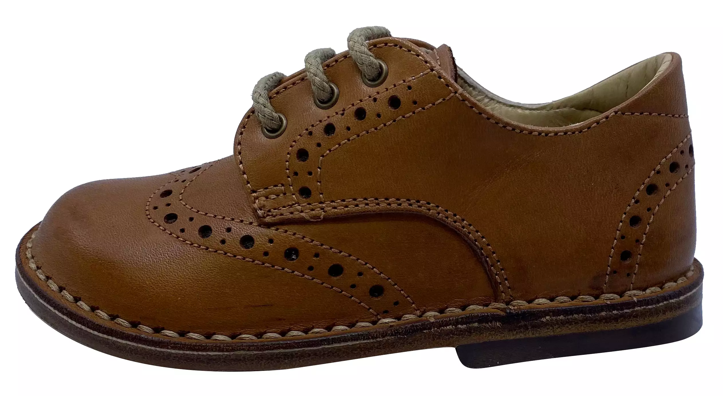 Eureka Boy's and Girl's Box Naturale Handcrafted Leather Oxford