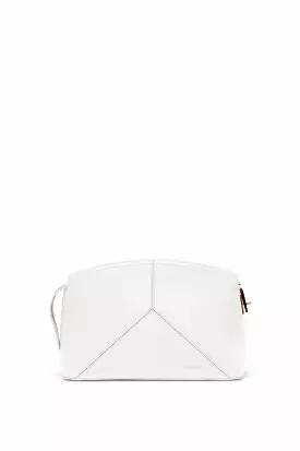 Exclusive Victoria Clutch Bag In White Leather