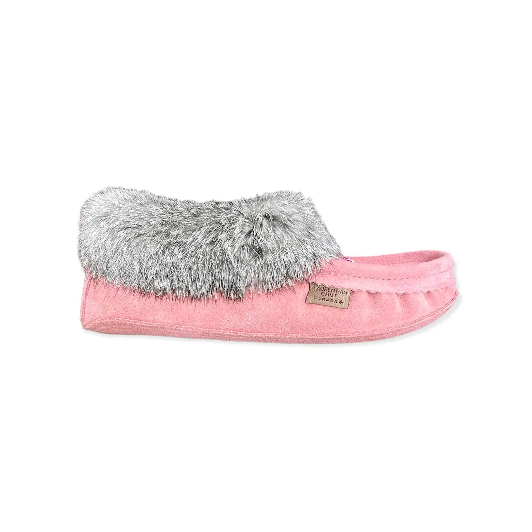 Fur Moccasin - Flamingo