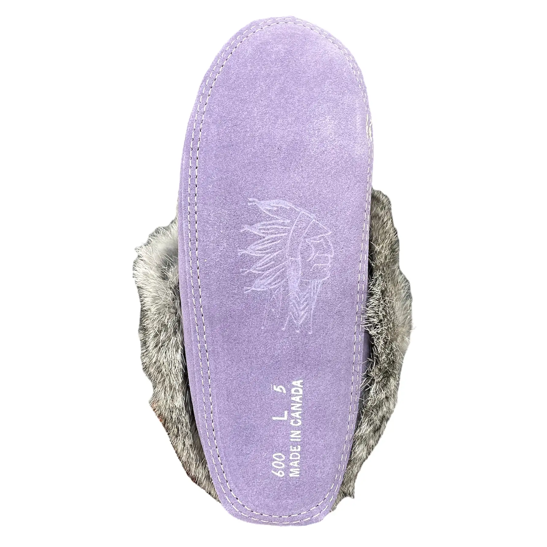 Fur Moccasin - Purple