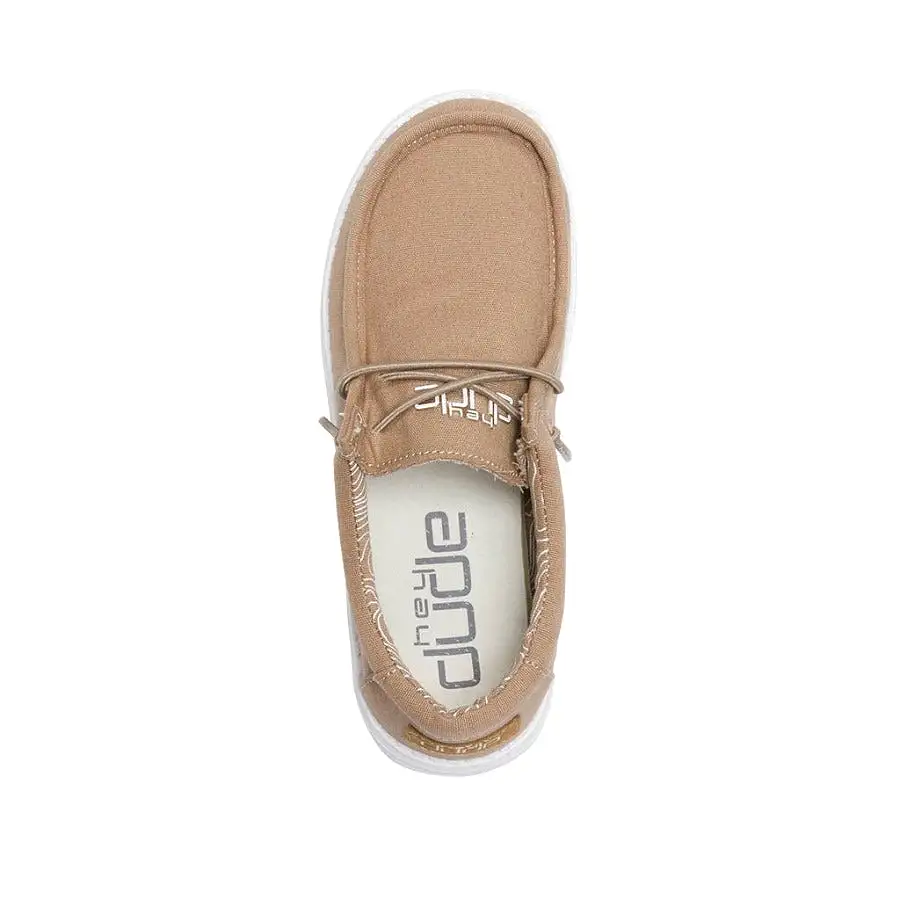 Hey Dude Youth Tan Wally Shoes