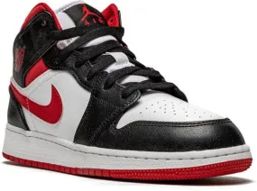 Jordan Kids Air Jordan 1 Mid Metallic Red sneakers White