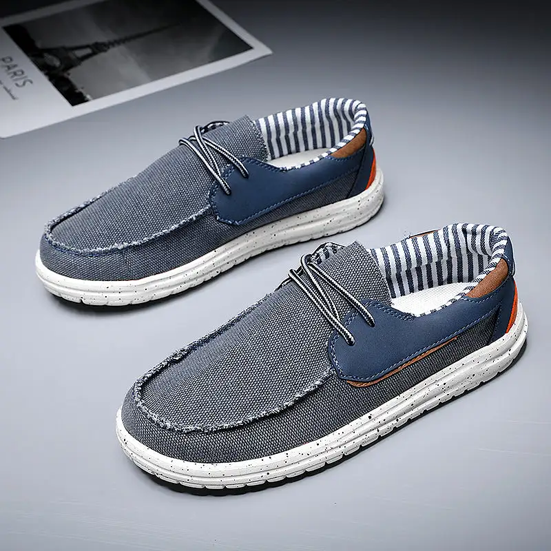 Men's Canvas Lace Boat Shoes