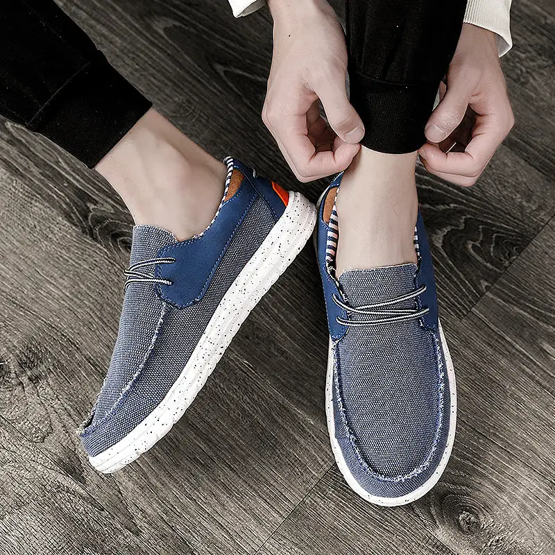 Men's Canvas Lace Boat Shoes