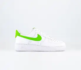 Nike Air Force 1 '07 White Action Green Uk Size 4