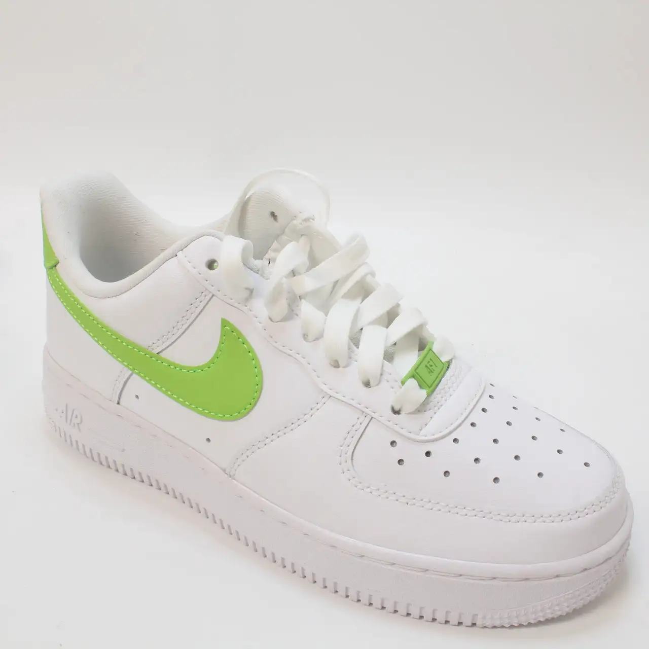 Nike Air Force 1 '07 White Action Green Uk Size 4