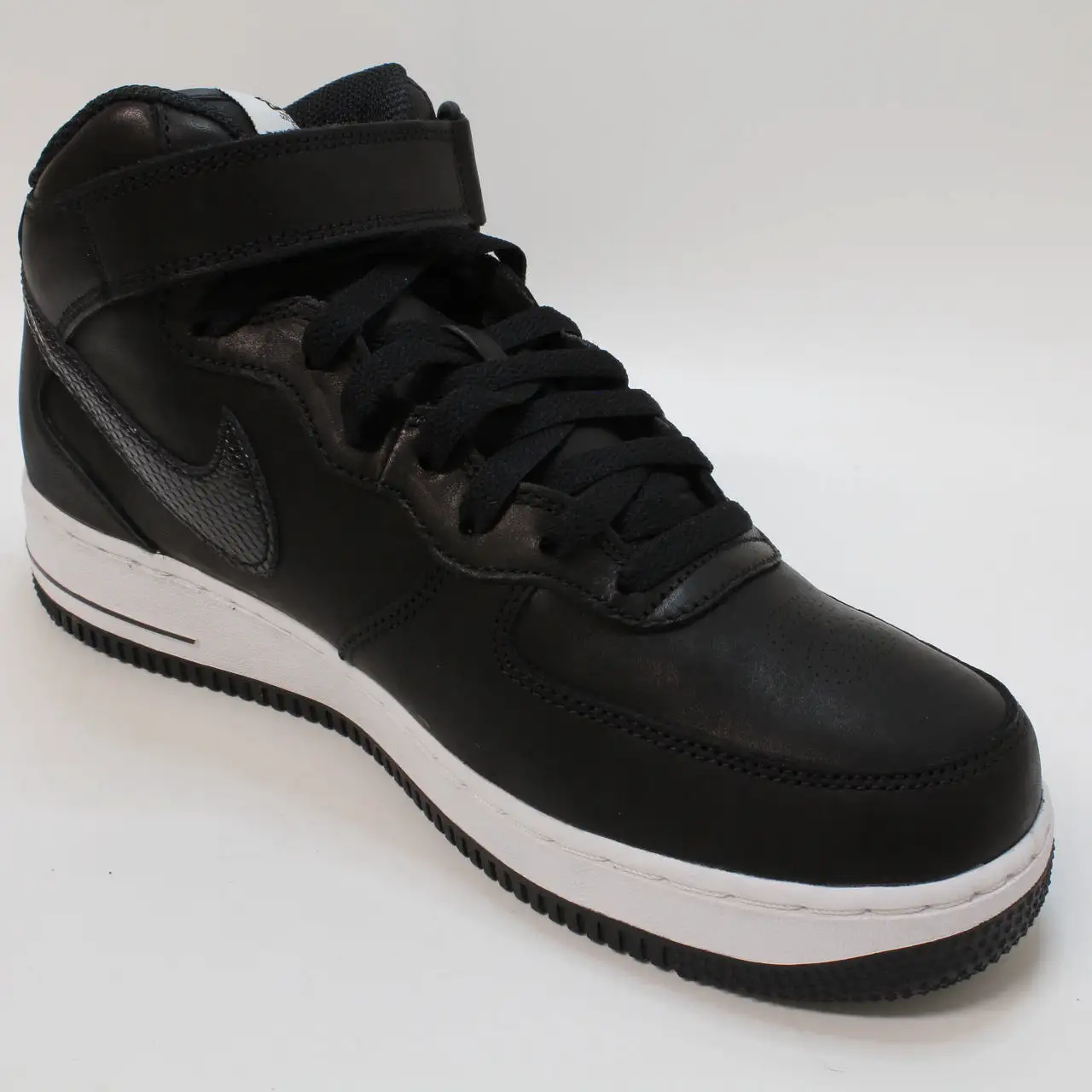 Nike Air Force 1 Mid Black Black Black Uk Size 7.5