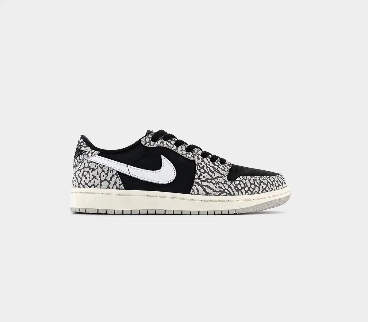 Nike Air Jordan 1 Trainers Low Black Muslin Tech Grey White