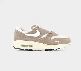 Nike Air Max 1 Trainers Sail Khaki Coconut Milk Light Orewood Brown Sea G