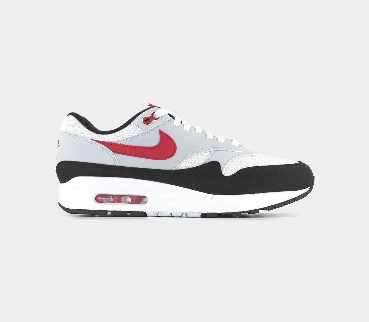 Nike Air Max 1 White University Red Pure Platinum Trainers