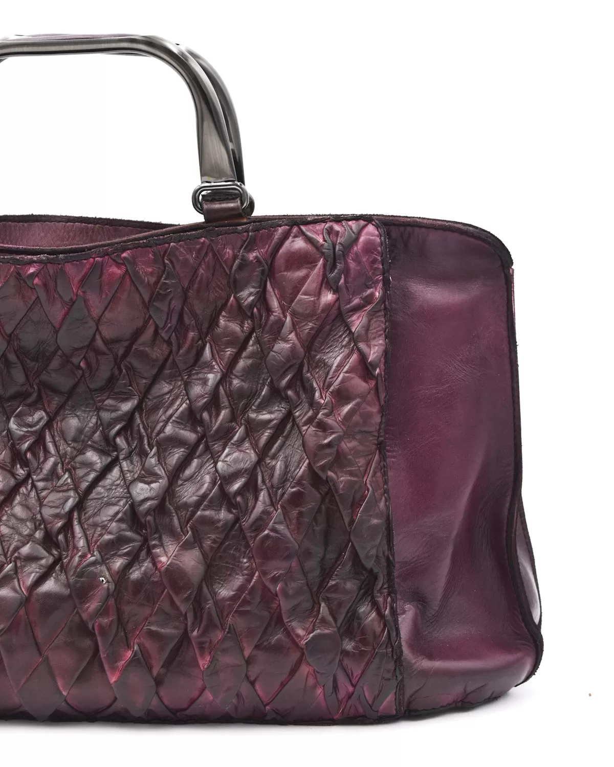 Numero 10 Purple Pleated Bag