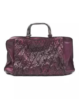 Numero 10 Purple Pleated Bag