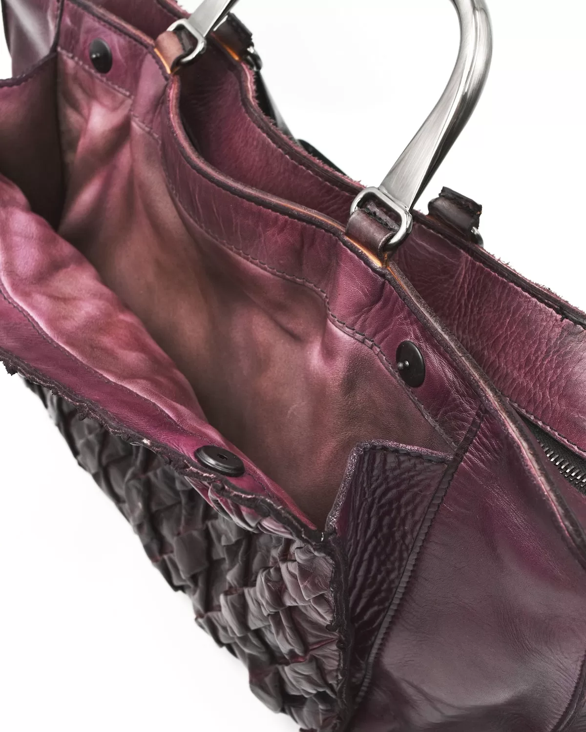 Numero 10 Purple Pleated Bag