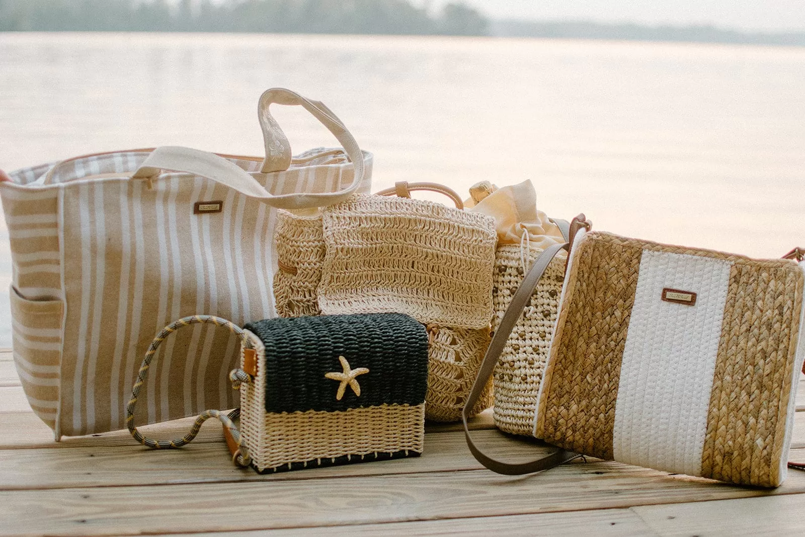 On Vacay White Straw Crossbody