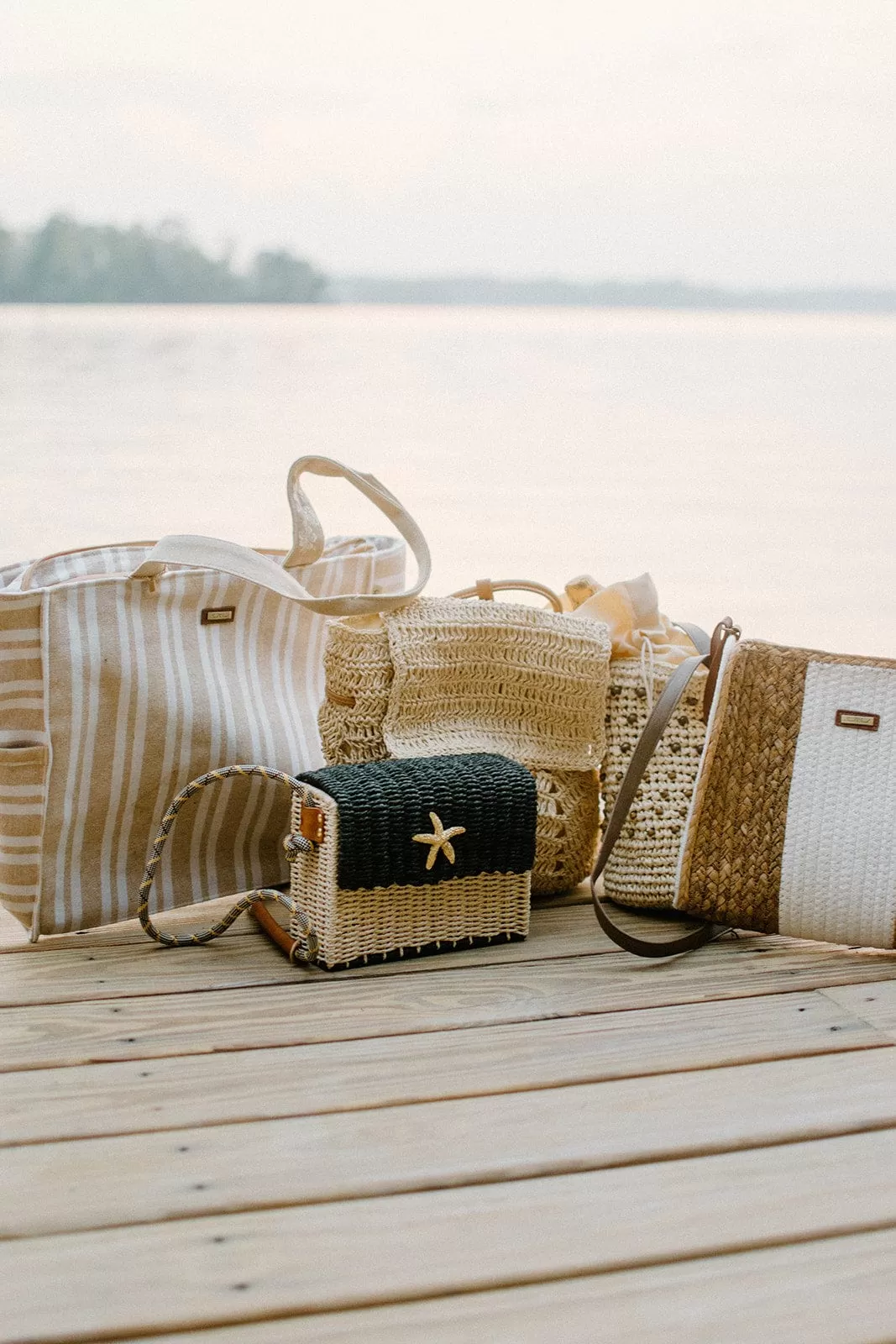 On Vacay White Straw Crossbody