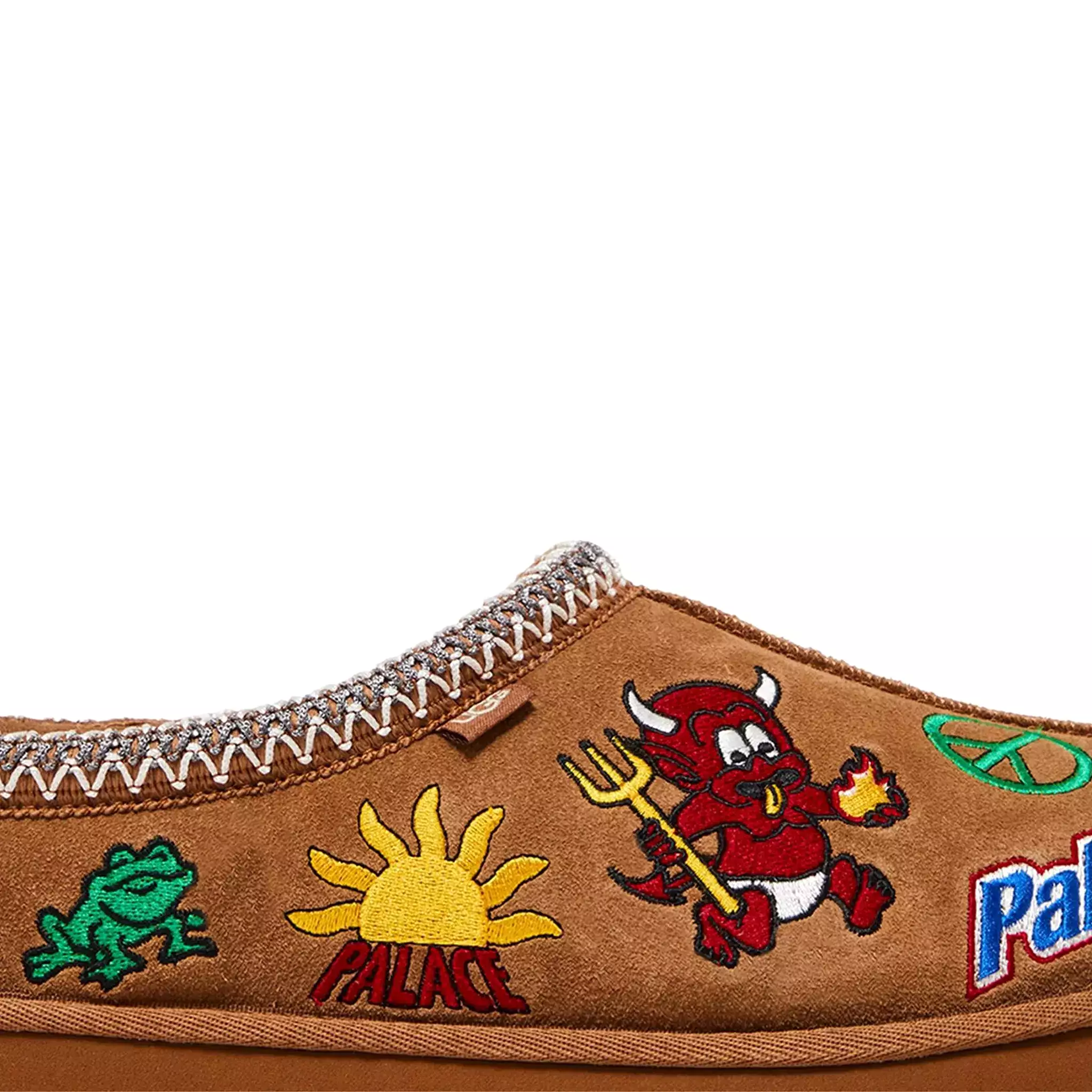 Palace x UGG Tasman Chestnut Slippers