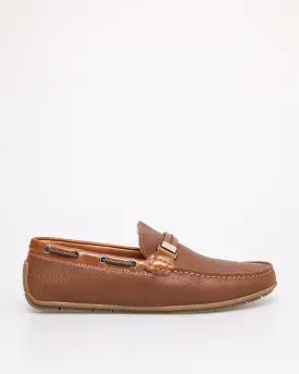 Tomaz C432 Men's Buckle Moccasins (Brown)